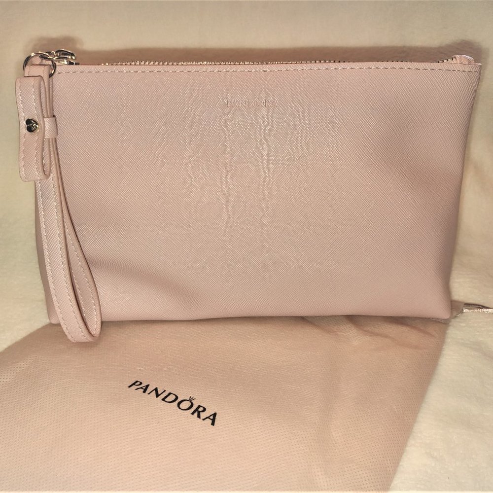 NEW! Pandora Pink Wristlet with Dust Bag